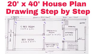 how to draw house plan  Ghar Ka Naksha Kaise Banaye  Makan Ka Naksha  House Plans [upl. by Nnoj]