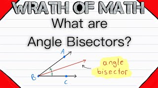 What are Angle Bisectors  Geometry Angles [upl. by Dirk]