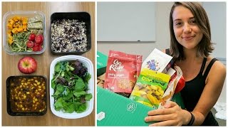 What I Ate on a Busy School Day  Healthy Snack Haul Vegan [upl. by Boehmer]