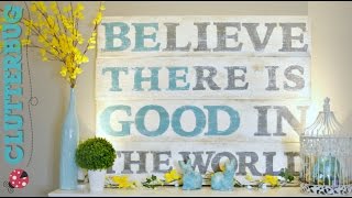 DIY Rustic Wood Sign  DIY Home Decor Idea [upl. by Kolb504]