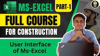 Excel Complete Couse for Civil Engineer  Part1 II Excel Tutorial II [upl. by Oileve381]