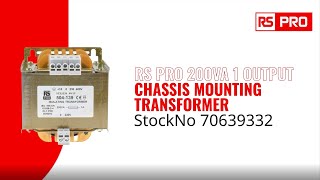 RS PRO 504139  200VA Chassis Mounting Transformer 70639332 [upl. by Aryam]