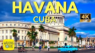 Havana Cuba  4K Walking Tour [upl. by Flavia]