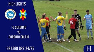 FC Solduno VS Gordola Calcio 3a Lega GR2 2425 [upl. by Thomasa955]