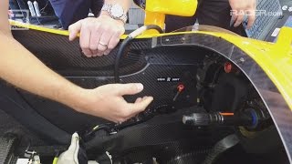 Indy 500 Fernando Alonso Car TechAntiRoll Bar [upl. by Aihsekat]