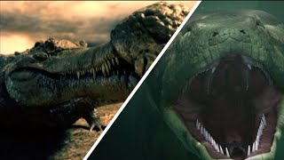 Sarcosuchus Vs Titanoboa  Who Would Win  Documentary EnglishHD [upl. by Animar281]