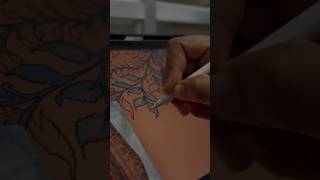 Illustrating designs to printing it on Kota Doria Fabric jaipur fabric kotadoria viralvideo [upl. by Arand661]