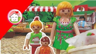 Kinderfilm deutsch Playmobil  Auf dem Wochenmarkt  Familie Hauser Kinder Spielzeug Filme [upl. by Ytnom905]