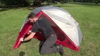 MSR Elixir 1 Tent Build [upl. by Linker937]