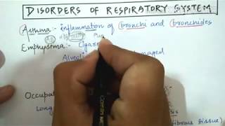 Respiratory disorders silicosis asbestosis asthma emphysema [upl. by Dmitri]