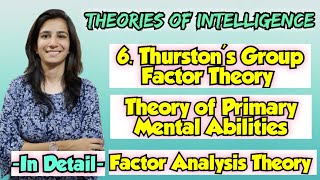 Thurston Primary Mental AbilitiesGroup Factor Theory For All Teaching Exams InculcateLearning [upl. by Adnarram496]