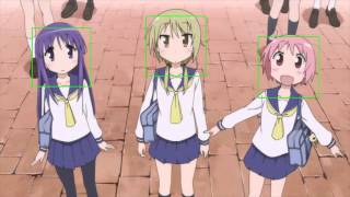 Anime Face Recognition in Yuyushiki OP [upl. by Martine]