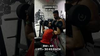 BW 63 LIFT 30 KG each more to come 🔥keetan keetanfitnessvlogs shoulder beastmode [upl. by Eb779]