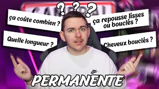 JE RÉPOND A TOUTES VOS QUESTIONS SUR LES PERMANENTE CHEVEUX HOMME   curly hair [upl. by Megdal]