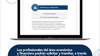 Solicitud Exequátur para graduados área económica y financiera [upl. by Gitel]