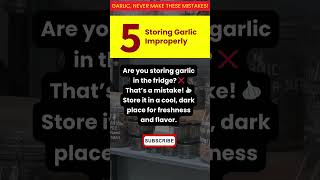 Mistake05  Storing Garlic Wrong Learn How to Keep It Fresh garlic garlicbenefits [upl. by Oleusnoc]