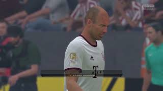 Arjen Robben scores for FC Bayern against Athletic Bilbao  FIFA 17 Career Mode Super League [upl. by Pallaton544]