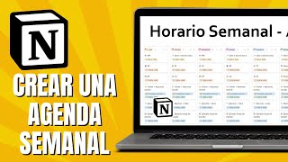 Cómo CREAR UNA AGENDA SEMANAL En NOTION [upl. by Ynatirb241]