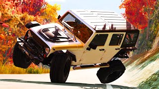 Satisfying Rollover Crashes 32  BeamNG Drive [upl. by Weikert]