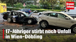 17Jähriger stirbt nach Unfall in Wien  kronetv NEWS [upl. by Niro]