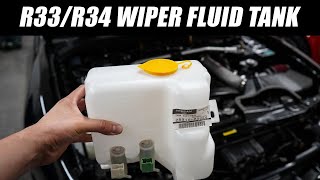 R33 R34 Nissan Skyline GTR Windshield Washer Tank  Skyline Refresh Series [upl. by Helli257]