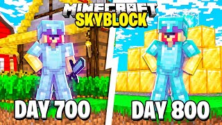 I Spent 800 Days In Cubecraft Skyblock Minecraft Bedrock [upl. by Alguire744]