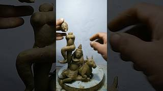 Kali Mata idol making  small Kali Murti making  Kali Idol  kali art clayart shorts [upl. by Werdma]