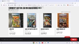 SHORTBOXED 50 minimum graded comic book auction ends tonight 8pm est [upl. by Xaviera613]