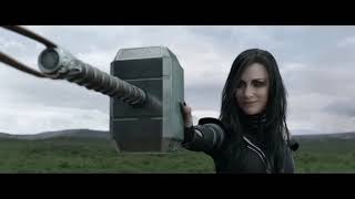 Hela Destroys Mjolnir Scene  Thor  Ragnarok 2017 [upl. by Martainn]