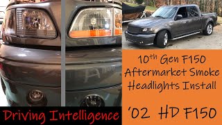 How To Install Replace 9704 F150 Headlights smoked ‘00‘03 HD 10th Gen F150 amp Expedition [upl. by Ankeny]