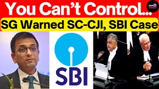 Electoral Bond CJI Shoulders Broad Enough CJI Calms SG Mehta electoralbonds Supremecourtofindia [upl. by Philoo]