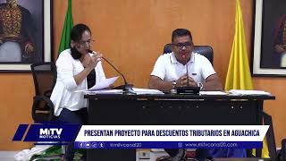 Presentan Proyecto de Descuentos Tributarios en Aguachica [upl. by Suiratnauq]