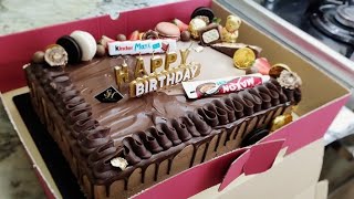 لاير كيك حجم عائلي 🎂🍰كيكة عيد ميلاد رستم ابن اختي ⁦❤️⁩ [upl. by Maloy]