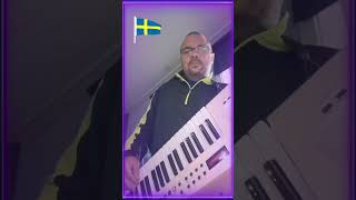 Du gamla du fria Sveriges nationalsång live på Roland AX Edge sverige sweden musik svenskmusik [upl. by Hteazile257]