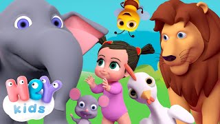 Sonidos de Animales para Niños  canción de animales  HeyKids  Canciones infantiles [upl. by Ellenid]