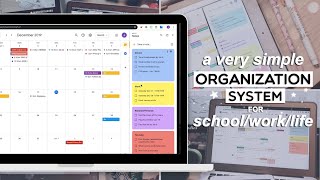 Simple organization system for schoolworklife  Google Keep amp Calendar [upl. by Ennaj498]