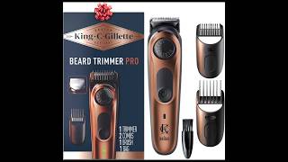 King C Gillette Beard Trimmer PRO 40 Length Settings Cordless Design gillette gilletevenus [upl. by Prue]