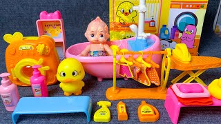 10 Minutes Satisfying with Unboxing Cute Baby Bathtub Toys Laundry Playset ASMR  Unboxing Toys [upl. by Joacima]