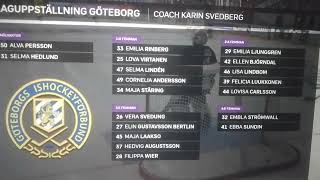 årets tv pucken 2024 laguppställningen tjejerna [upl. by Welker]