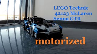 LEGO Technic 42123 McLaren Senna GTR motorized RC First run [upl. by Ahseela]