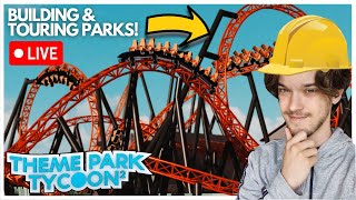 🔴LIVE Building amp Touring Parks in Theme Park Tycoon 2  Livestream 12🔴 [upl. by Acinemod]