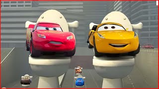 Lightning McQueen x Cruz Ramirez  Skibidi Toilet Meme Song [upl. by Akitahs722]