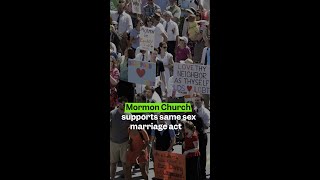 Mormon Church supports same sex marriage act [upl. by Sirc152]