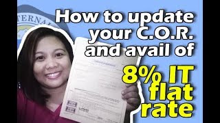 Updating COR to Avail of 8 IT Rate [upl. by Ace]