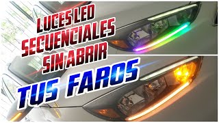 COMO INSTALAR DIRECCIONALES SECUENCIALES SIN ABRIR TUS FAROS [upl. by Nylatsirk862]