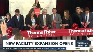 Thermo Fisher cuts ribbon on Middleton expansion [upl. by Ecnerual211]