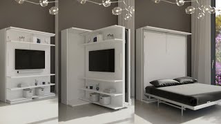 TV Murphy Bed that Rotates  Expand Furniture [upl. by Ayanad]