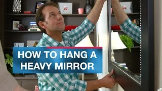 How to Hang a Heavy Mirror or Picture [upl. by Quincey581]