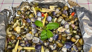 លៀសអប់Steamed clams Shhh Oh My Food [upl. by Anailuy]