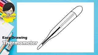 Easy Thermometer Drawing [upl. by Chatav]